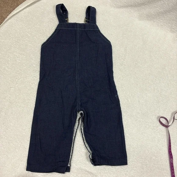 Vintage healthtex western stitch Dark Blue Kids Overalls 24m - Picture 7 of 8